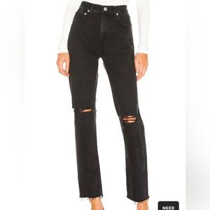 AGOLDE | Cherie High Rise Straight in Distortion